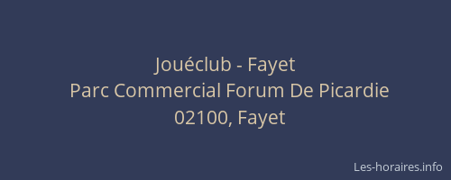 Jouéclub - Fayet