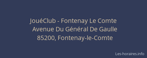 JouéClub - Fontenay Le Comte