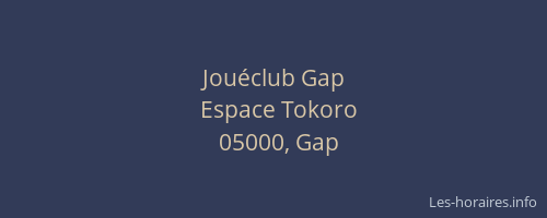 Jouéclub Gap