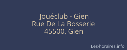 Jouéclub - Gien