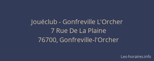 Jouéclub - Gonfreville L'Orcher