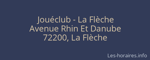 Jouéclub - La Flèche