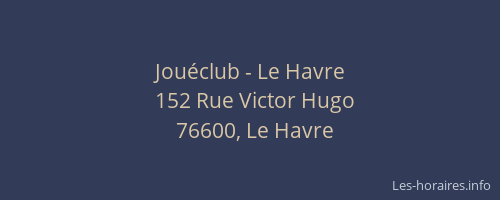 Jouéclub - Le Havre