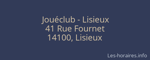 Jouéclub - Lisieux