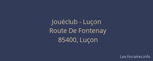 Jouéclub - Luçon