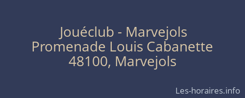 Jouéclub - Marvejols