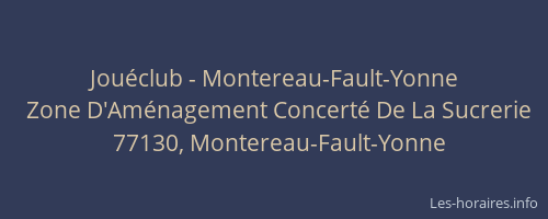 Jouéclub - Montereau-Fault-Yonne