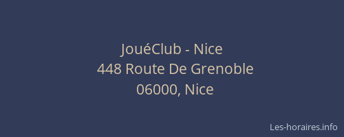 JouéClub - Nice