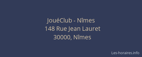 JouéClub - Nîmes