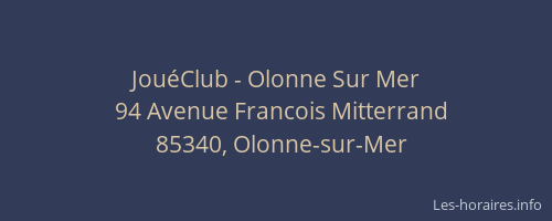 JouéClub - Olonne Sur Mer