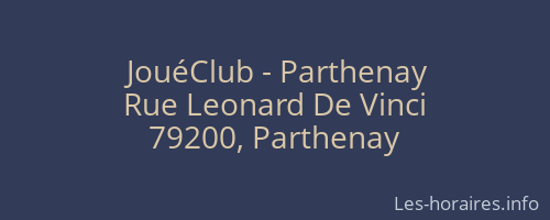 JouéClub - Parthenay