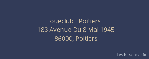 Jouéclub - Poitiers