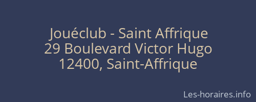 Jouéclub - Saint Affrique