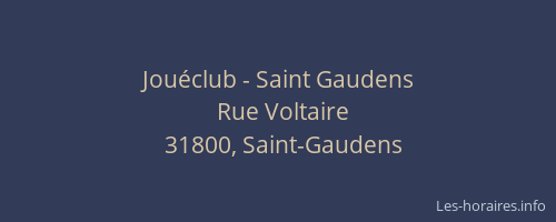 Jouéclub - Saint Gaudens