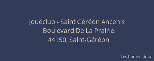 Jouéclub - Saint Géréon Ancenis