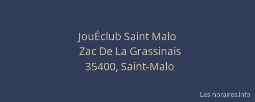 JouÉclub Saint Malo