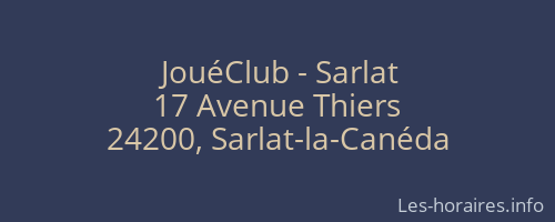 JouéClub - Sarlat