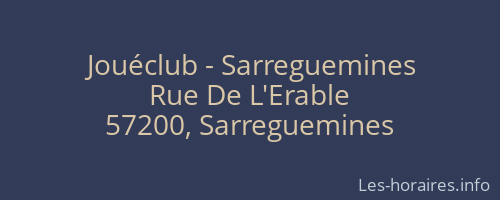 Jouéclub - Sarreguemines