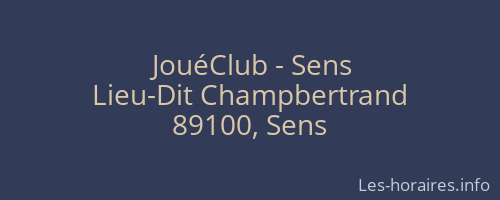 JouéClub - Sens