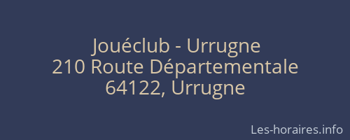 Jouéclub - Urrugne