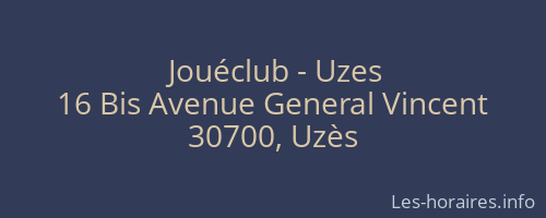 Jouéclub - Uzes
