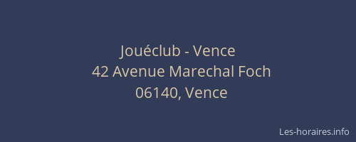Jouéclub - Vence