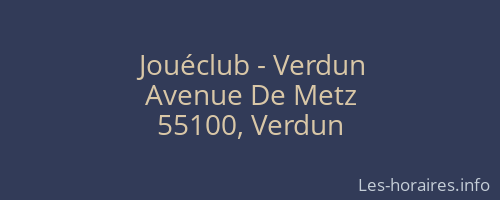 Jouéclub - Verdun