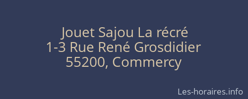 Jouet Sajou La récré