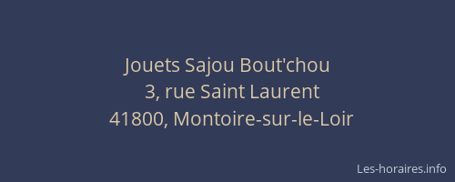 Jouets Sajou Bout'chou
