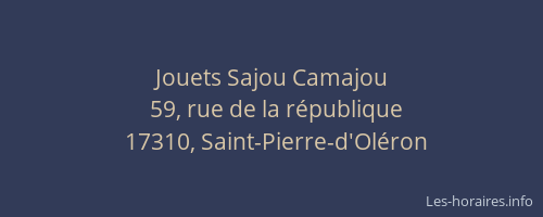 Jouets Sajou Camajou