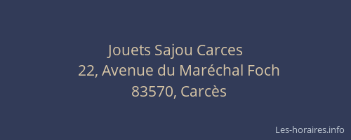 Jouets Sajou Carces