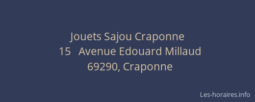 Jouets Sajou Craponne