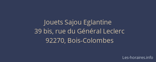 Jouets Sajou Eglantine