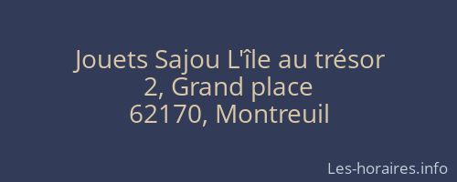 Jouets Sajou L'île au trésor