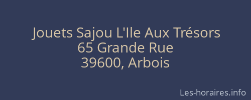Jouets Sajou L'Ile Aux Trésors