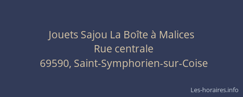 Jouets Sajou La Boîte à Malices
