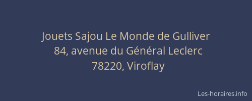 Jouets Sajou Le Monde de Gulliver