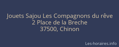 Jouets Sajou Les Compagnons du rêve