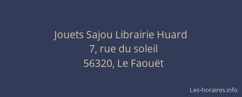 Jouets Sajou Librairie Huard
