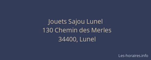 Jouets Sajou Lunel
