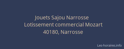 Jouets Sajou Narrosse