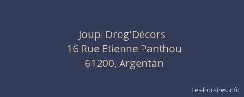 Joupi Drog'D&eacute;cors