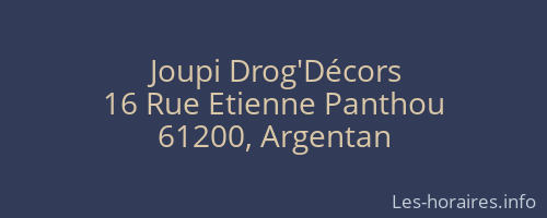 Joupi Drog'Décors