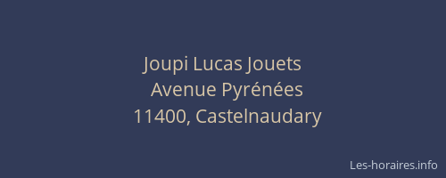 Joupi Lucas Jouets