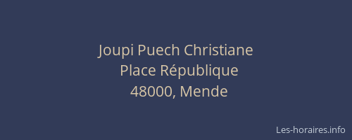 Joupi Puech Christiane