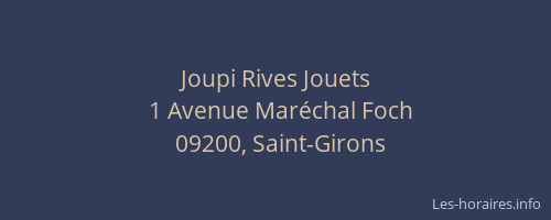 Joupi Rives Jouets