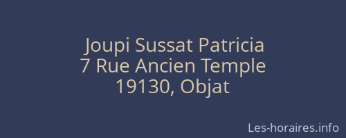 Joupi Sussat Patricia