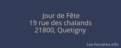 Jour de Fête