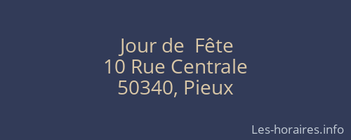 Jour de  Fête