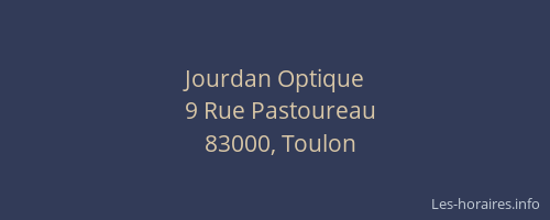 Jourdan Optique